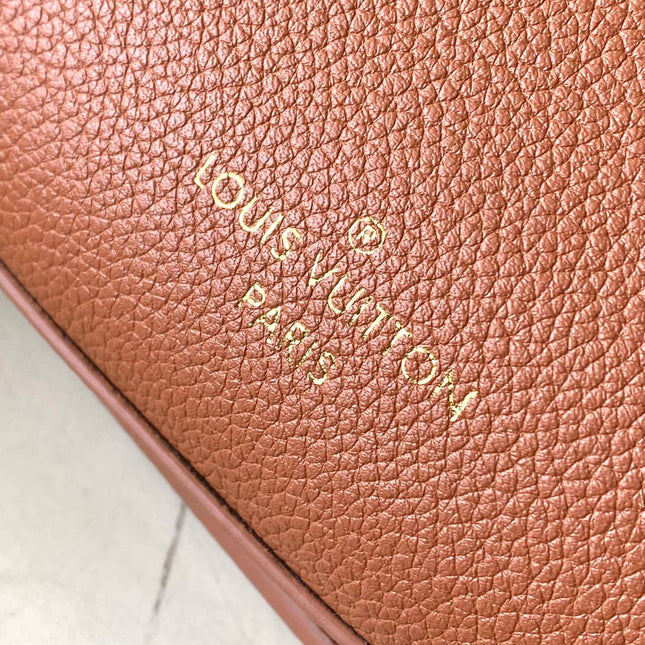 LOW KEY BUMBAG 28 IN SPANISH ORANGE CALFSKIN GOLD BUCKLE