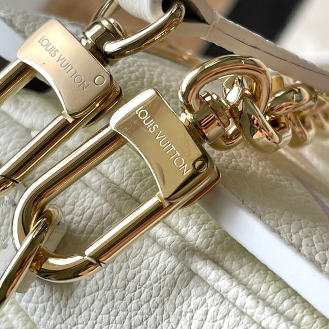 POCHETTE METIS EAST WEST 21 IN WHITE PURPLE MONOGRAM EMPREINTE LEATHER