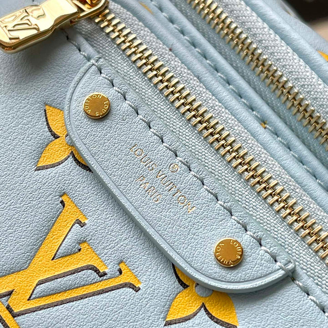 MINI BUMBAG 17 IN SKY YELLOW MONOGRAM CALFSKIN GOLD HARDWARE