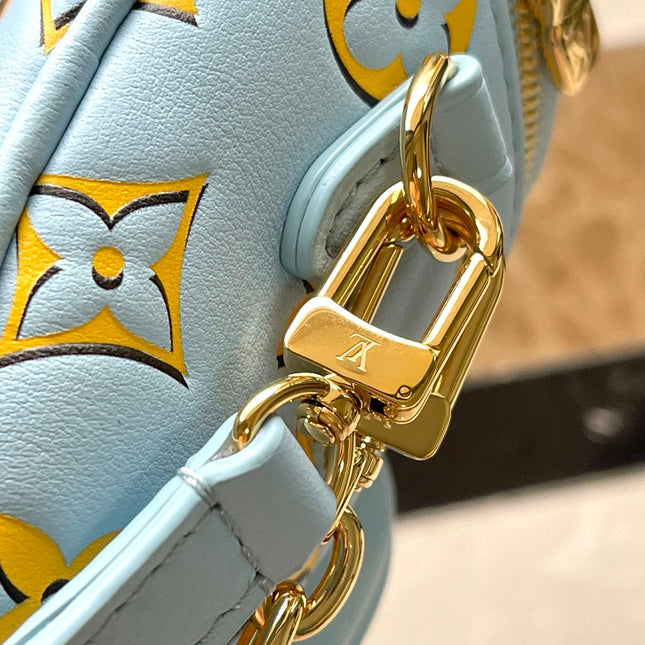 MINI BUMBAG 17 IN SKY YELLOW MONOGRAM CALFSKIN GOLD HARDWARE