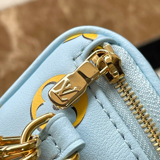 MINI BUMBAG 17 IN SKY YELLOW MONOGRAM CALFSKIN GOLD HARDWARE