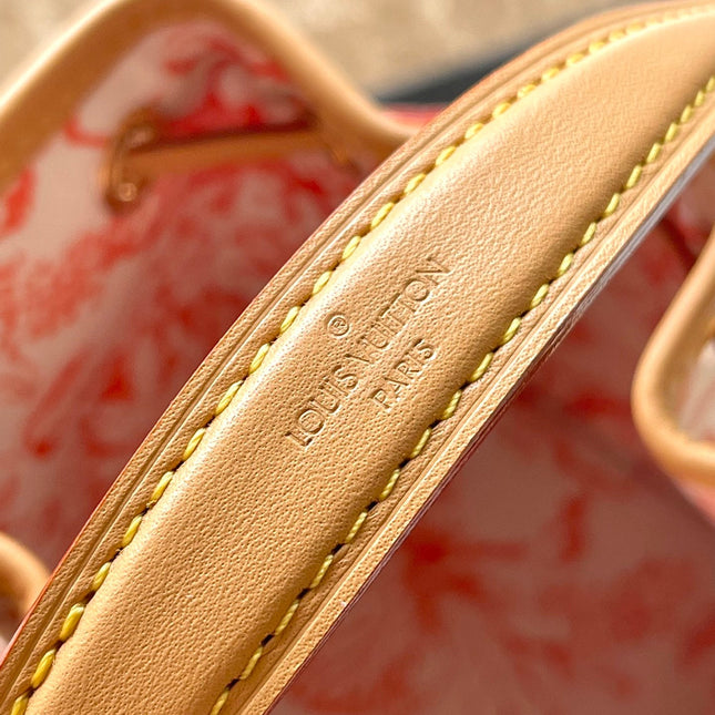 NANO NOÉ 16 IN CORAL MONOGRAM TILES CANVAS