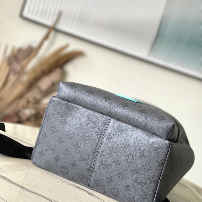 DISCOVERY BACKPACK PM 38 IN GUN METAL MONOGRAM ECLIPSE CANVAS