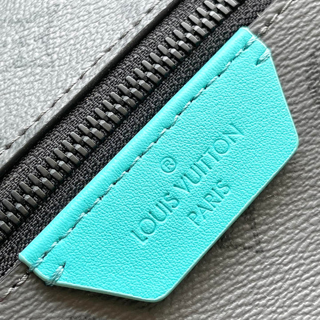 DISCOVERY BACKPACK PM 38 IN GUN METAL MONOGRAM ECLIPSE CANVAS