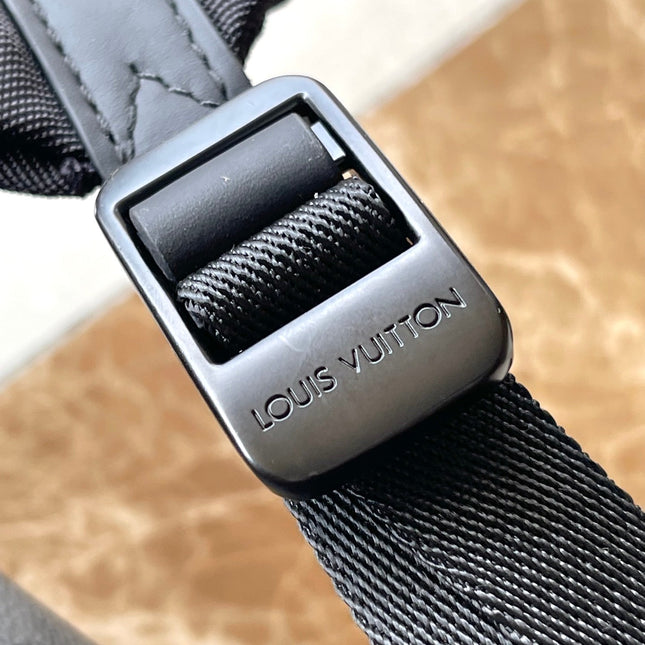 DISCOVERY BACKPACK PM 38 IN GUN METAL MONOGRAM ECLIPSE CANVAS