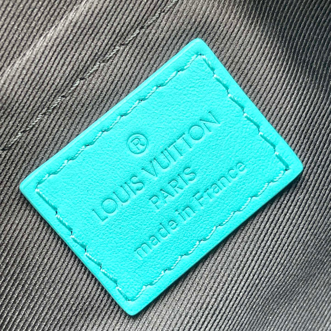 MINI SOFT TRUNK 18 IN TURQUOISE BLUE TAURILLON