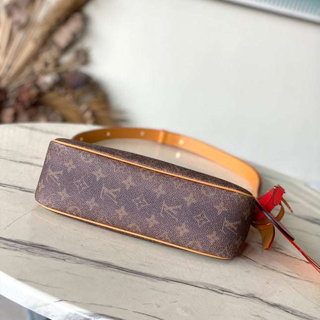 POCHETTE ACCESSOIRE XL 28 IN BROWN MONOGRAM DUST CANVAS