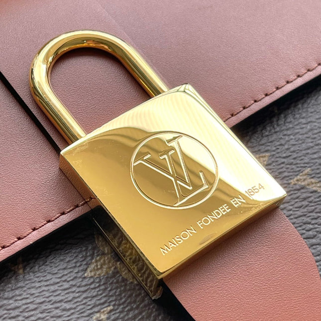 LOCKY BB 20 IN BROWN MONOGRAM CANVAS AND SMOOTH CALFSKIN GOLD BUCKLE