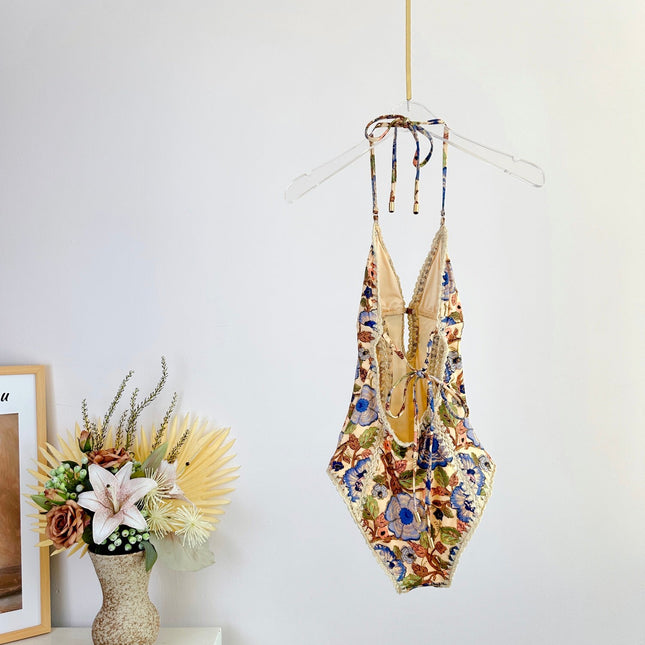 ZIMMERMANN BIKINI WITH PLUNGING NECKLINE 270490