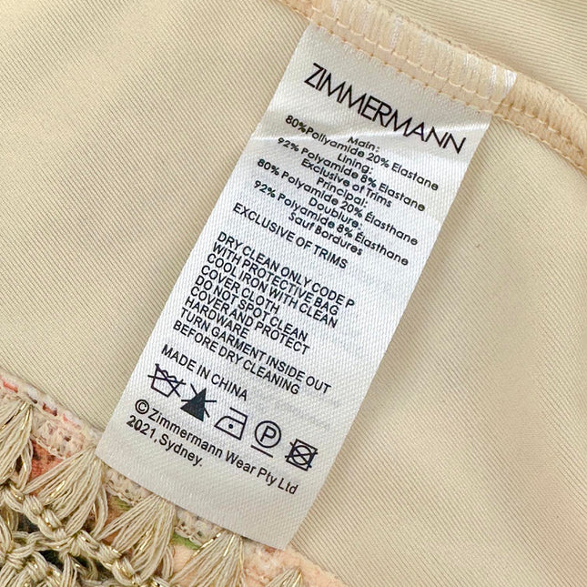 ZIMMERMANN BIKINI WITH PLUNGING NECKLINE 270490