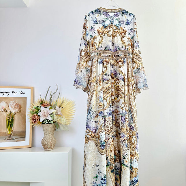 V-NECK MAXI DRESS 266476