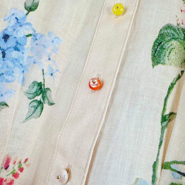 HALLIDAY TUCKED SHIRT DRESS 25S IN LINEN 266345