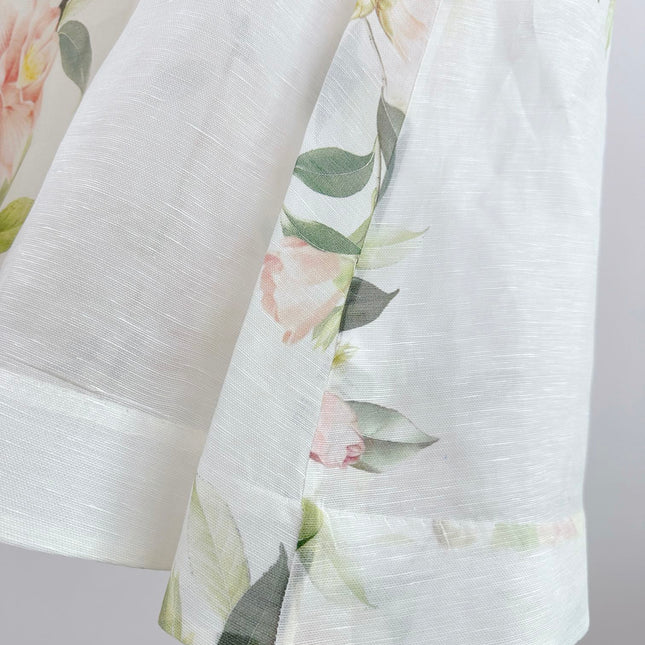 DITSY FLORAL PRINT LONG DRESS NATURA 25S IN SILK 266337