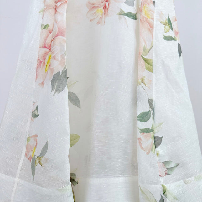 DITSY FLORAL PRINT LONG DRESS NATURA 25S IN SILK 266337