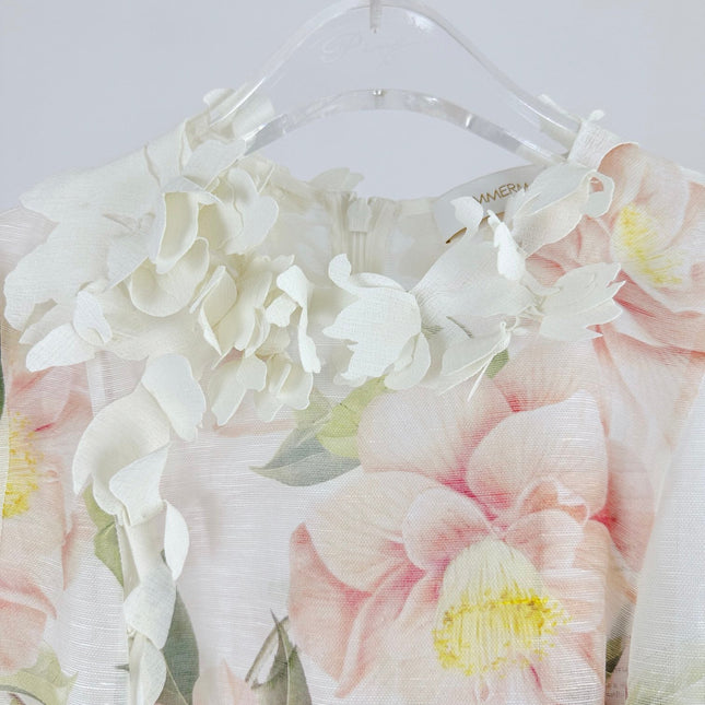 DITSY FLORAL PRINT LONG DRESS NATURA 25S IN SILK 266337