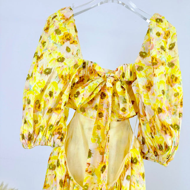 BACKLESS MIDI DRESS 25S IN LINEN 266369