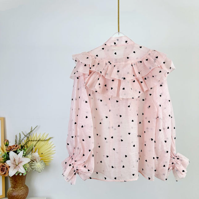 ZIMMERMANN RUFFLED CHIFFON BLOUSE 270155