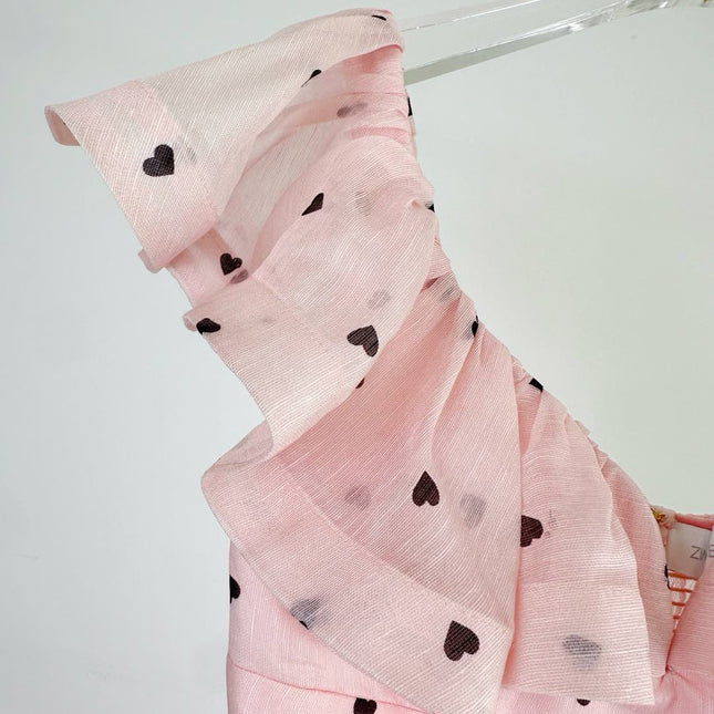 ZIMMERMANN HEART-PRINT KNEE-LENGTH DRESS 270169