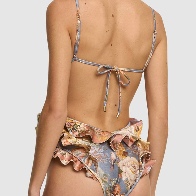 ZIMMERMANN BIKINI TALLOW FLORAL PATCHWORK PATTERN 270512
