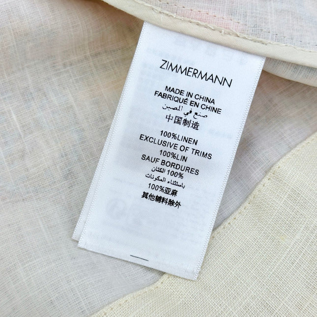 V-NECK PRINTED DRESS BACK ZIPPER