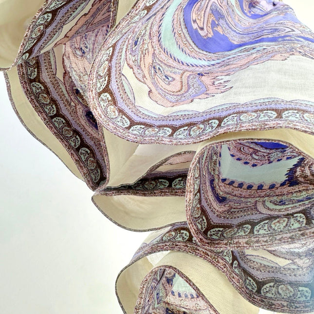 SPAGHETTI STRAP PRINTED MAXI DRESS