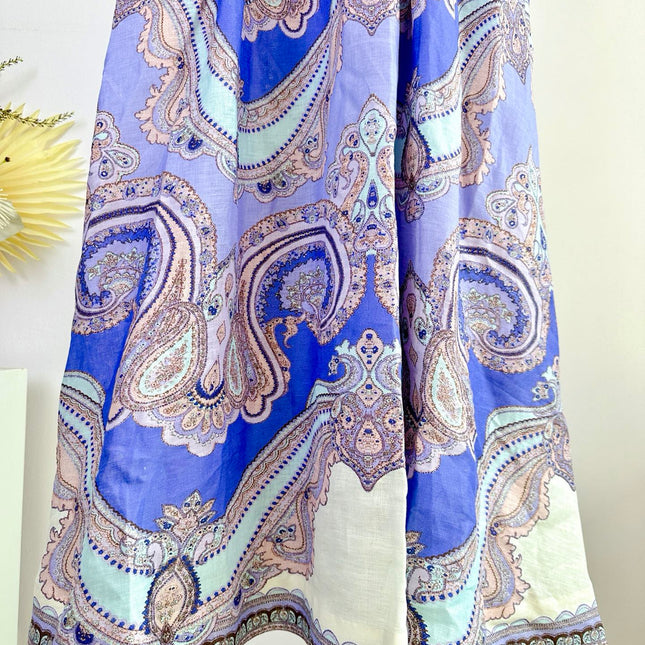SPAGHETTI STRAP PRINTED MAXI DRESS
