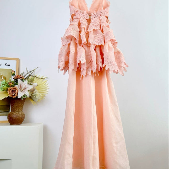 ZIMMERMANN OFF-SHOULDER LAYERED MAXI DRESS 270369