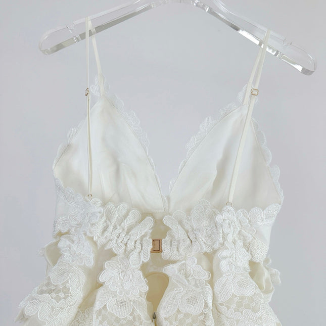 ZIMMERMANN OFF-SHOULDER LAYERED MAXI DRESS 270371