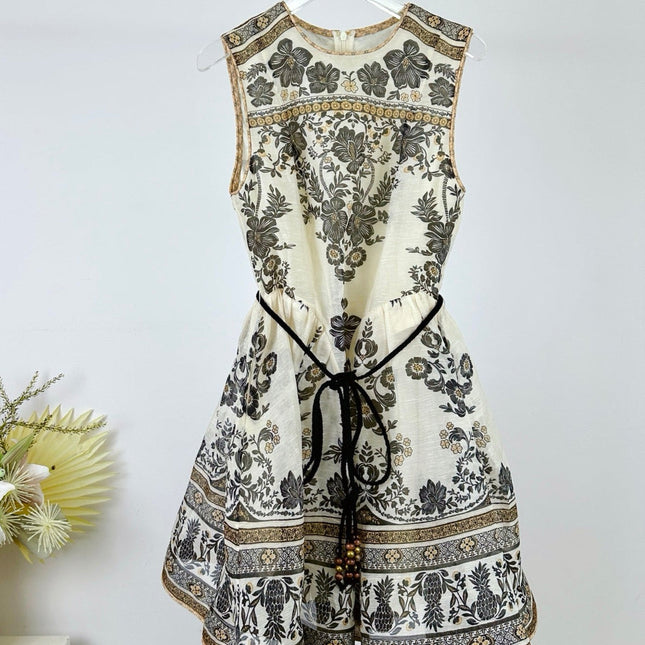 ZIMMERMANN PRINTED SLEEVELESS DRESS 270183