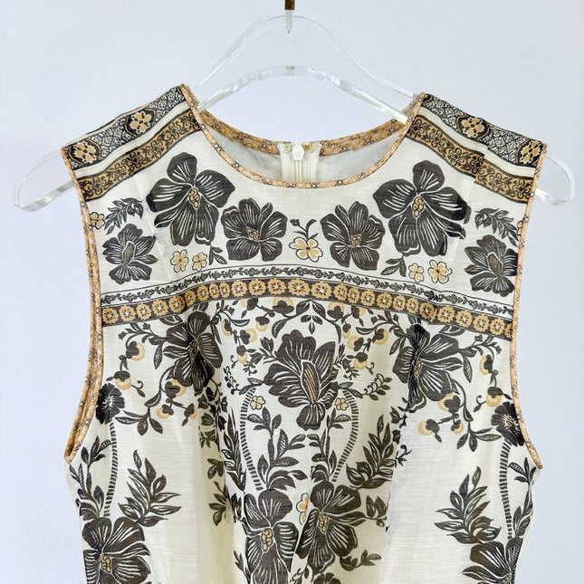 ZIMMERMANN PRINTED SLEEVELESS DRESS 270183