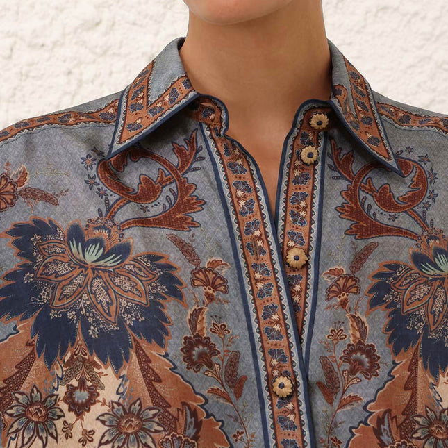 LONG-SLEEVE PRINTED SHIRT