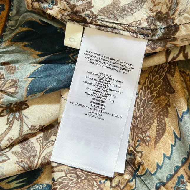 LONG SKIRT PRINTED 25S IN SPUN SILK 266326