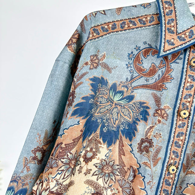 SHIRT ASCENSION OVERSIZED 25S IN SPUN SILK 266328