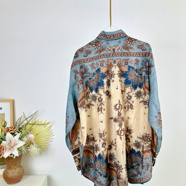 SHIRT ASCENSION OVERSIZED 25S IN SPUN SILK 266328