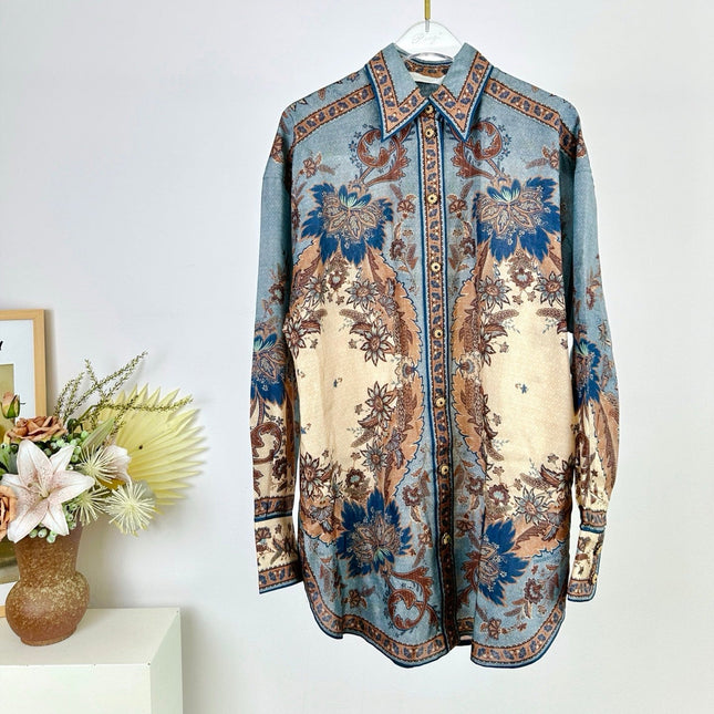 SHIRT ASCENSION OVERSIZED 25S IN SPUN SILK 266328