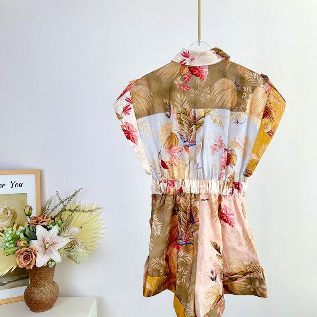 WAIST-TIE JUMPSUIT 266487