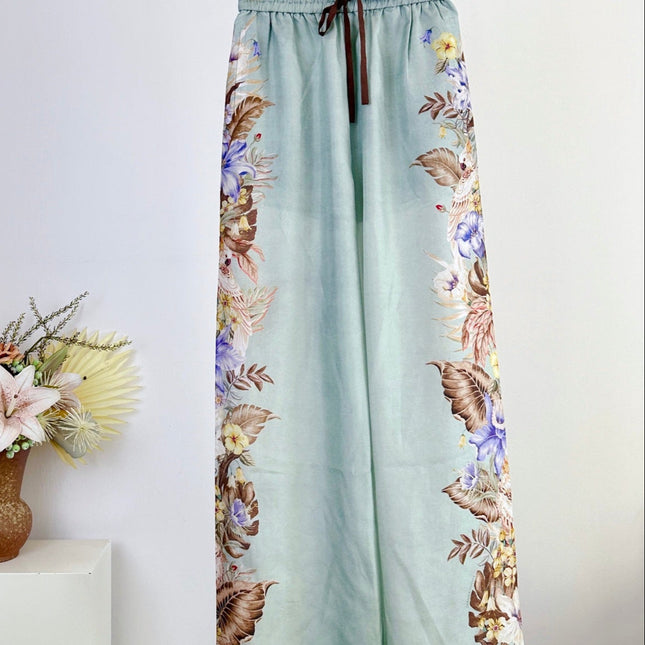 ZIMMERMANN WIDE-LEG PANTS WITH WAIST TIE 270121