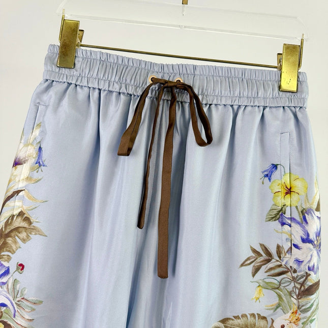 ZIMMERMANN WIDE-LEG PANTS WITH WAIST TIE 270125