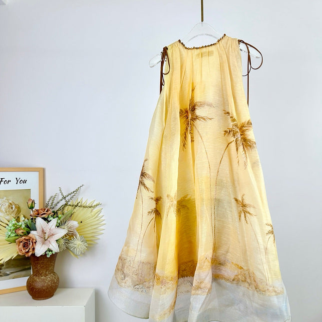 ZIMMERMANN BALANCE DEEP V-NECK MINI DRESS 270314