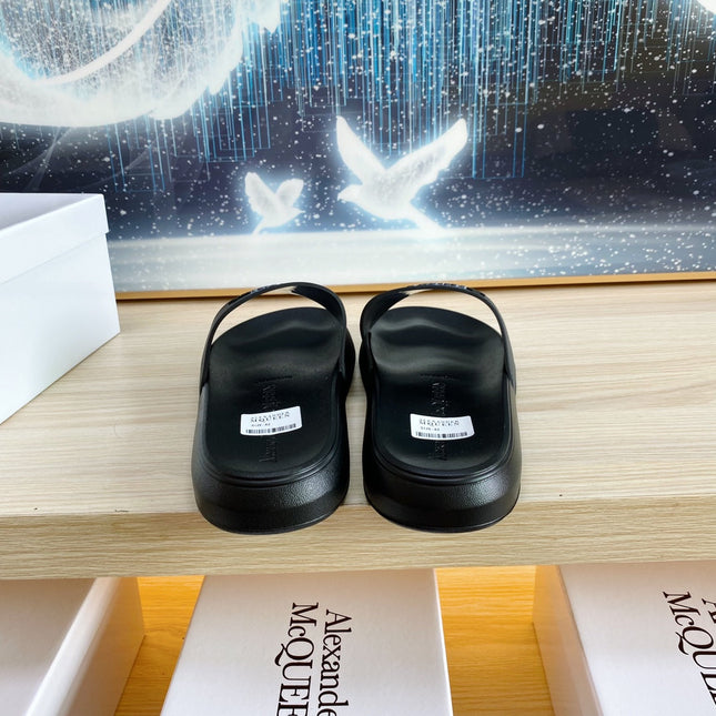 SLIDES SANDAL IN BLACK TPU WITH 3D FANTASY ANIMAL STRAP