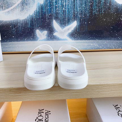 SLIDES SANDAL IN WHITE TPU MULTICOLOR STRIPES STRAP