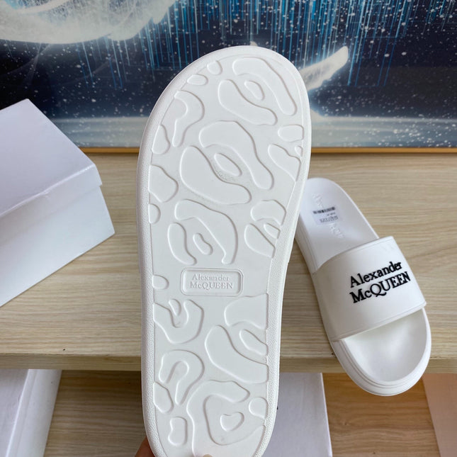SLIDES SANDAL IN WHITE TPU SINGLE STRAP LOGO