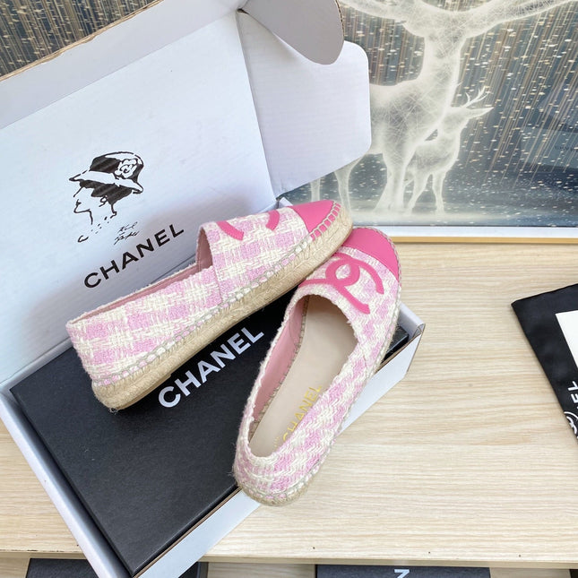 CC ESPADRILLES PLATFORM IN PINK TWEED