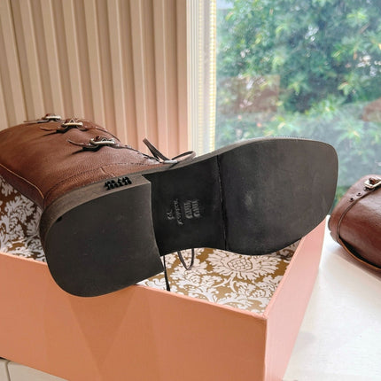 Army Boots Caramel Color Cowhide