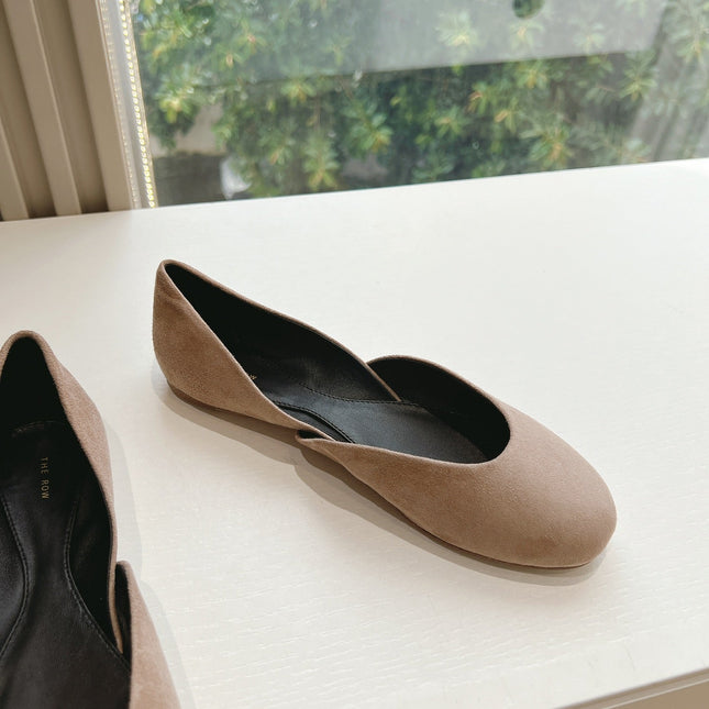 SL GEMMA BALLET FLAT TAN SUEDE