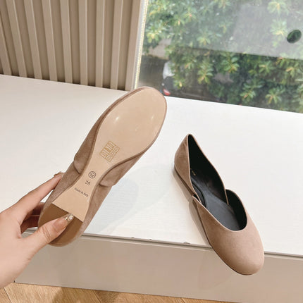 SL GEMMA BALLET FLAT TAN SUEDE