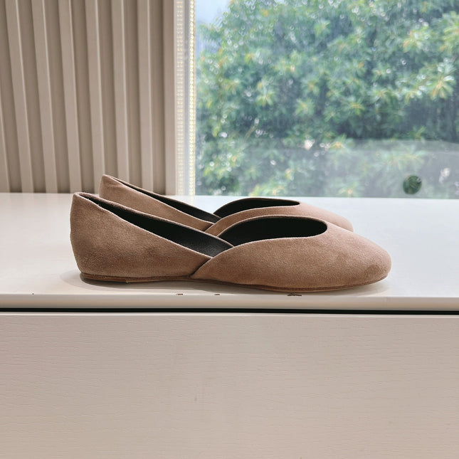 SL GEMMA BALLET FLAT TAN SUEDE