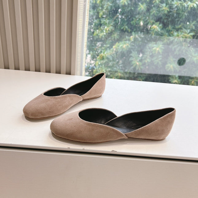 SL GEMMA BALLET FLAT TAN SUEDE
