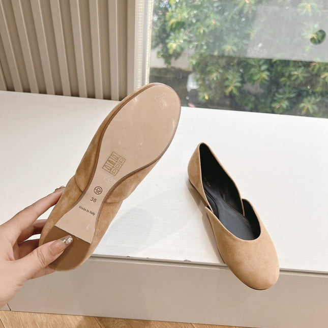 SL GEMMA BALLET FLAT CAMEL SUEDE