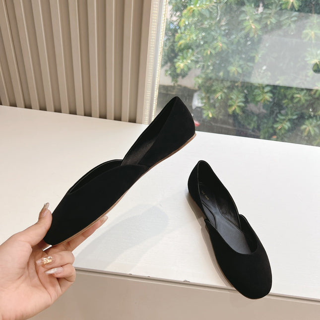 SL GEMMA BALLET FLAT BLACK SUEDE
